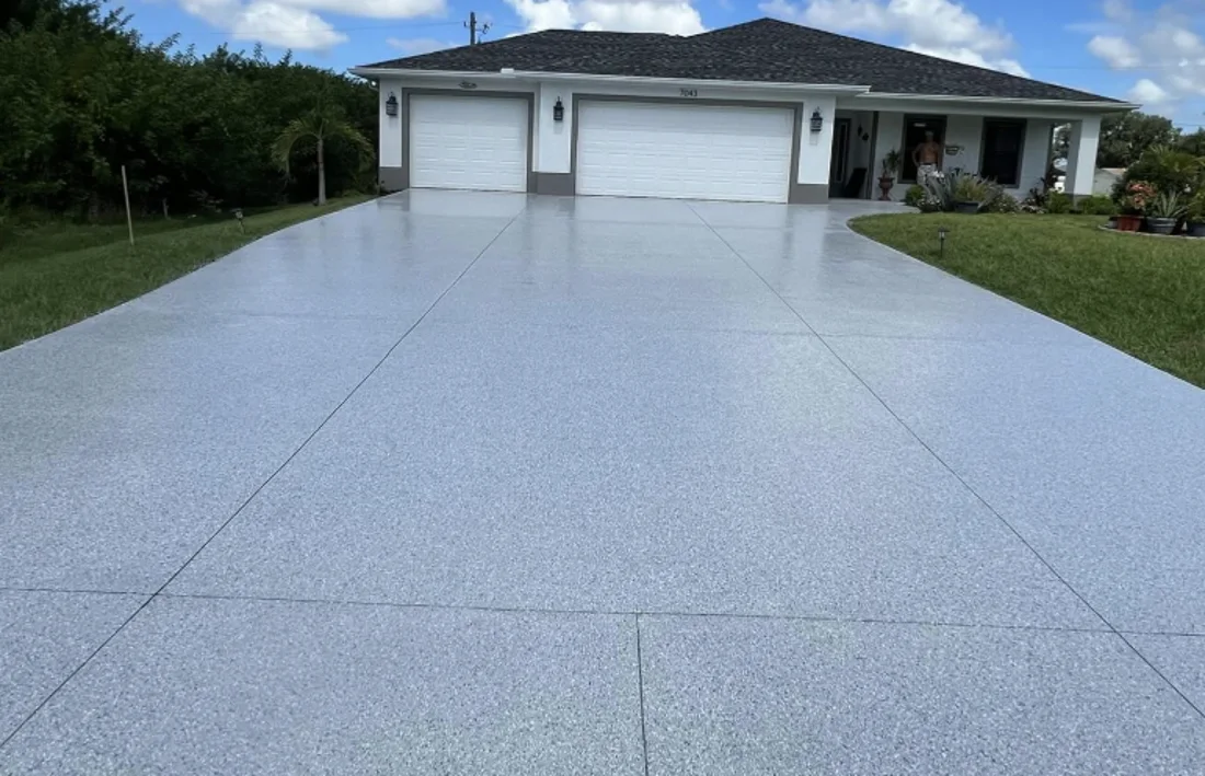 Driveway coating after
