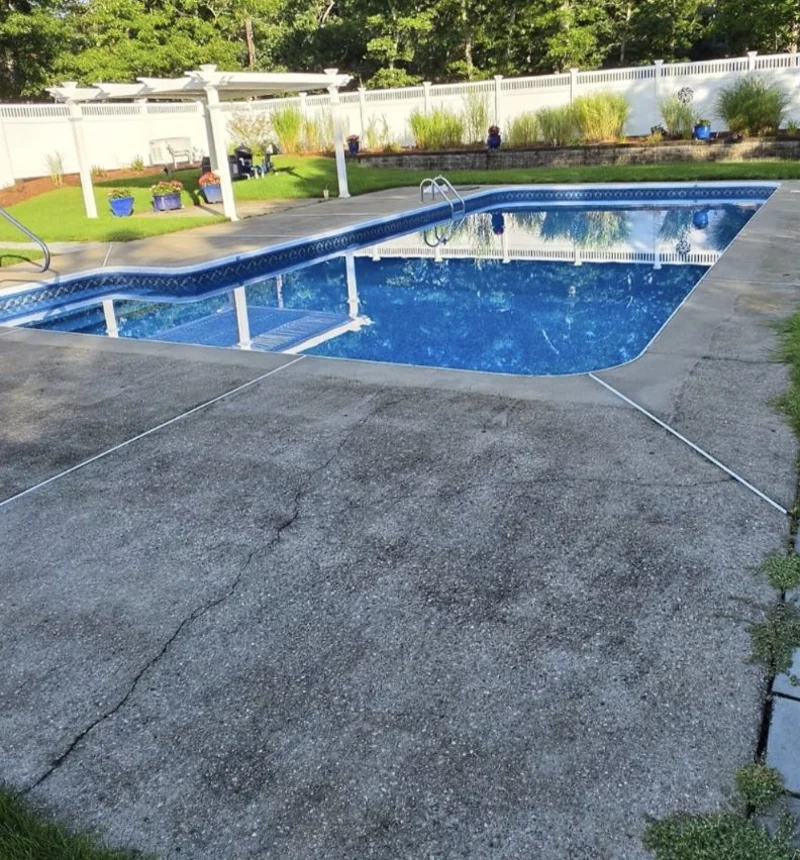 Pool deck resurfacing before